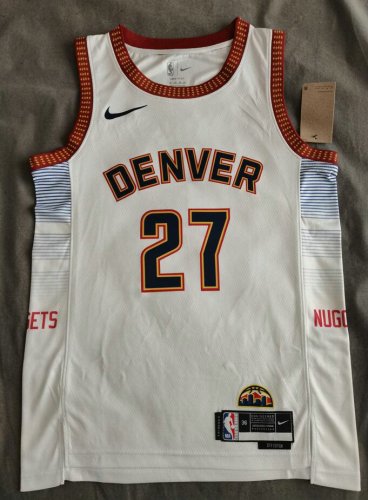 NBA 27 Murray Denver Nuggets 22-23 city Maillot blanc imprimé